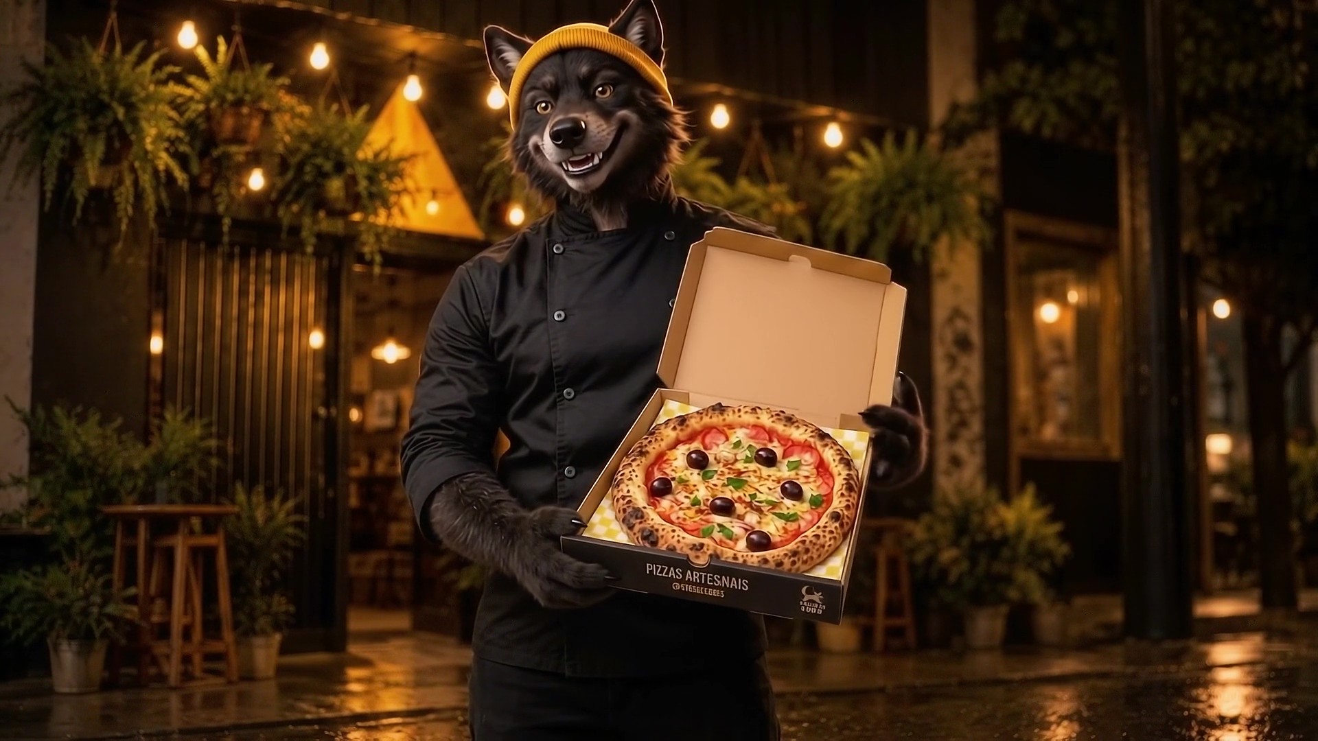 Pizza artesanal Fome do Lobo